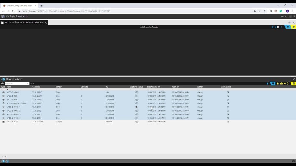 Videos 1 Config Audit