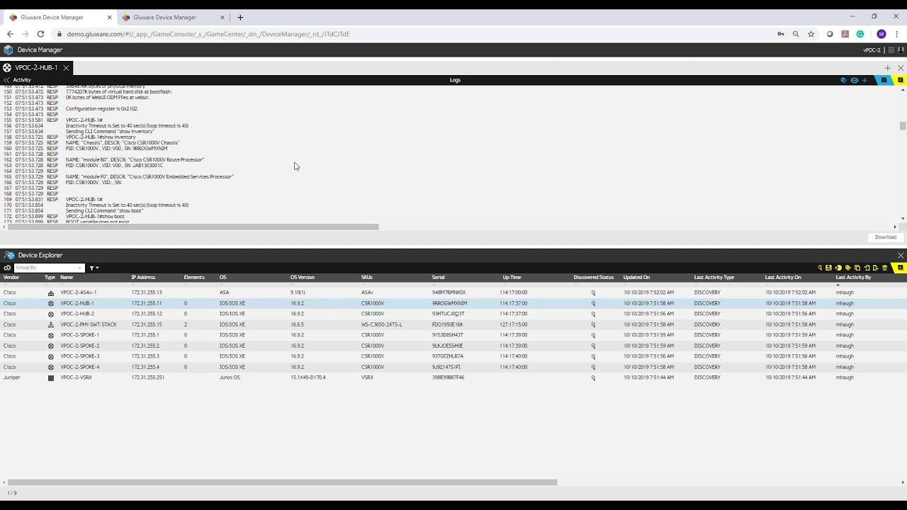 Product Videos - device manager inventory