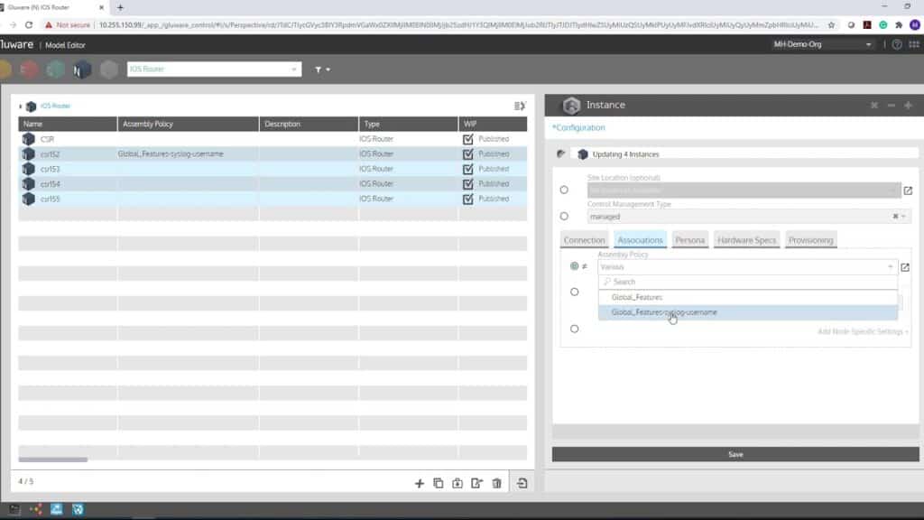 Gluware 4.0 Syslog Integration Highlight