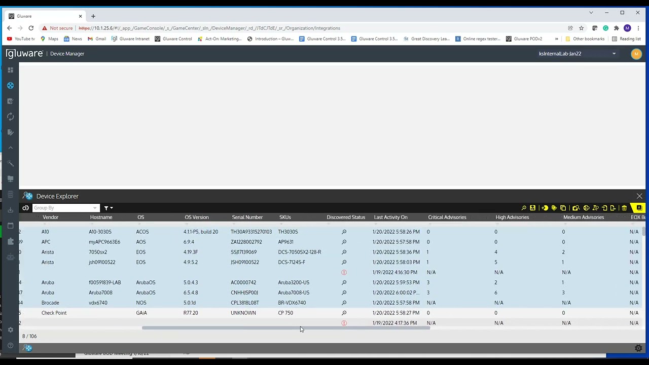 Gluware 4.2 NIST Integration Tutorial