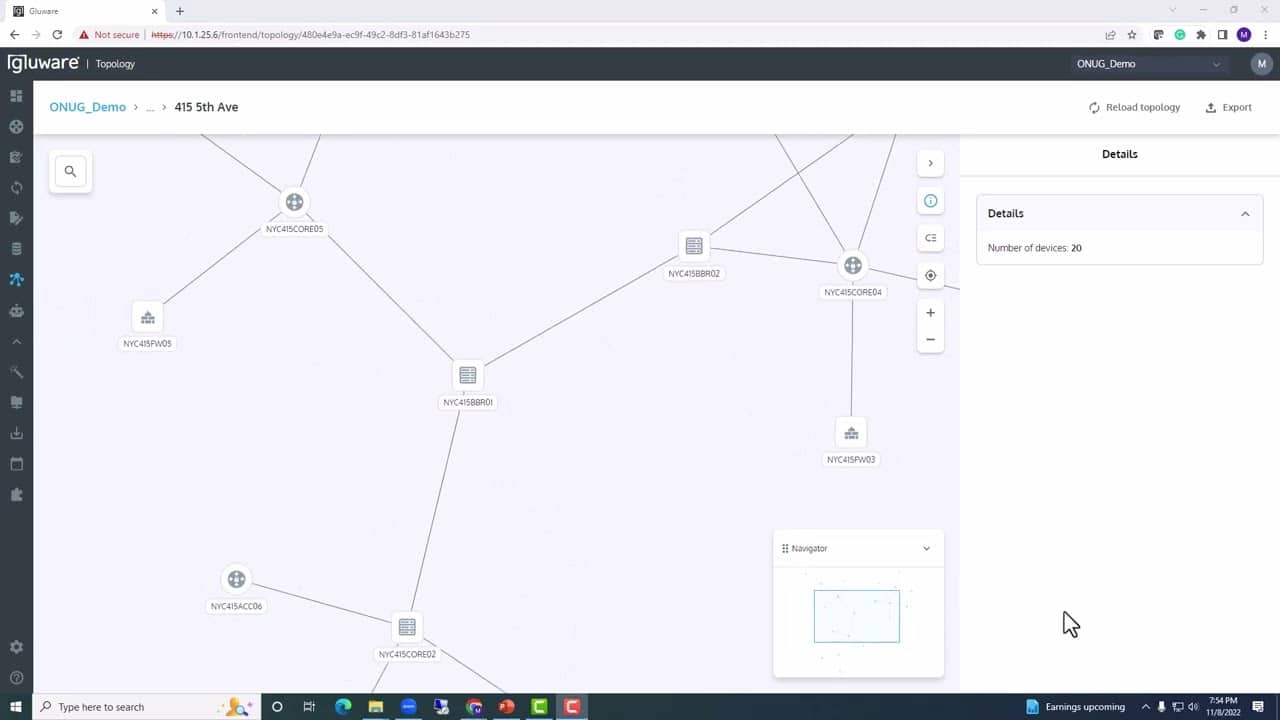 Gluware Topology App Demonstration new in Gluware 5 Release