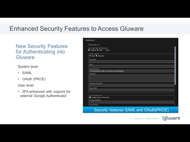 Gluware Usability Security features Introduced in v4.1