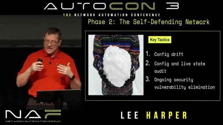 NAF / Network Automation Forum 1 How We Eliminated Security Vulnerabilities with Network Automation - Lee Harper