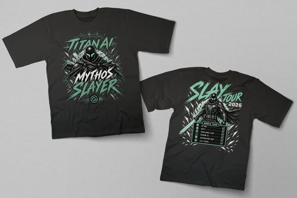 Titan AI SLay Tour 2026 T-Shirt Mockup